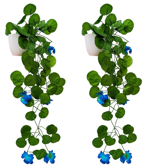 Small Hanging Artificial Baskets