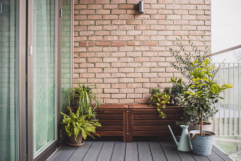 Balcony Brick Wall