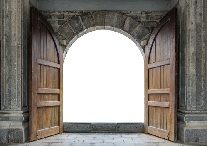 Wooden Castle Double Door