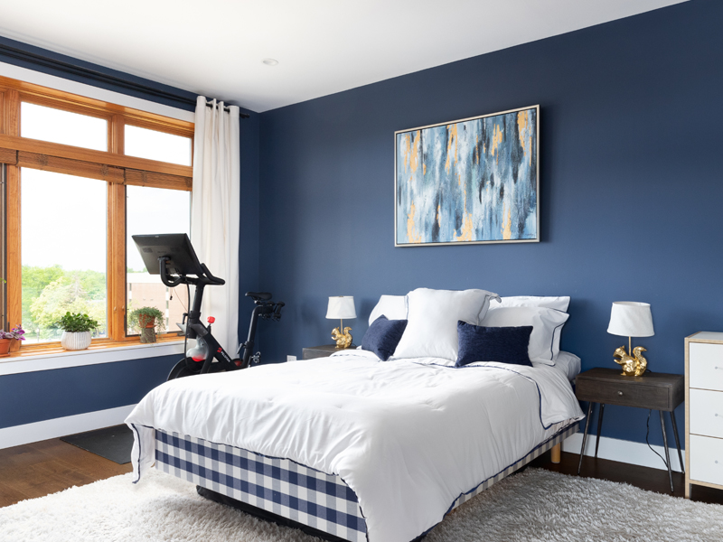 Trendy Bedroom Design Ideas With Blue Color Shades