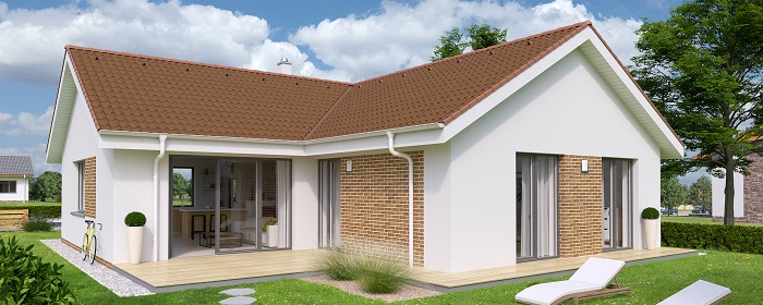 L Shaped House Roof Design