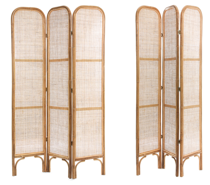 Beige Colored Folding Screen