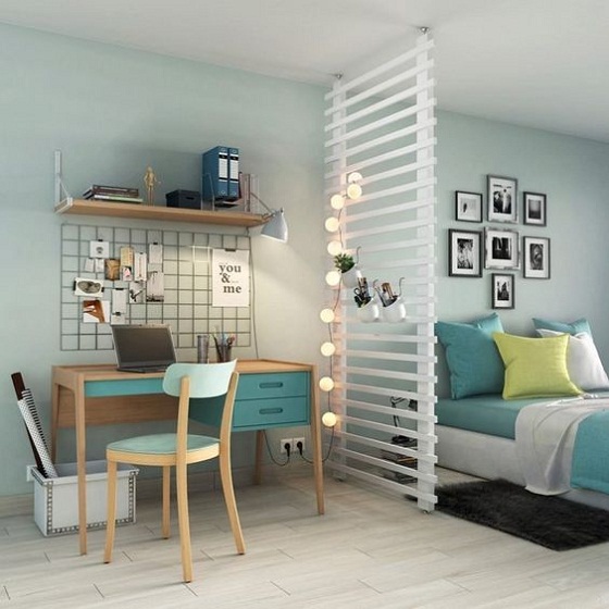 Kids Room Wall Divider Idea
