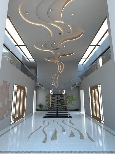 Down Ceiling Design For The Lobby