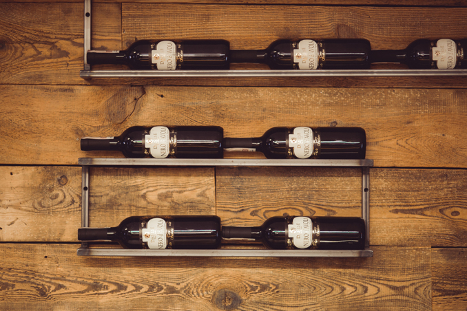 Metal Wall Wine Rack