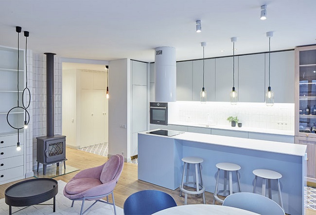 Open Kitchen Color Design