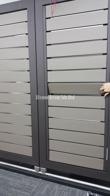 Striking Symmetrical Garage Gate