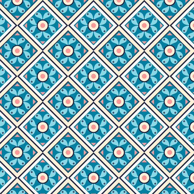 Flat Design Pool Tile
