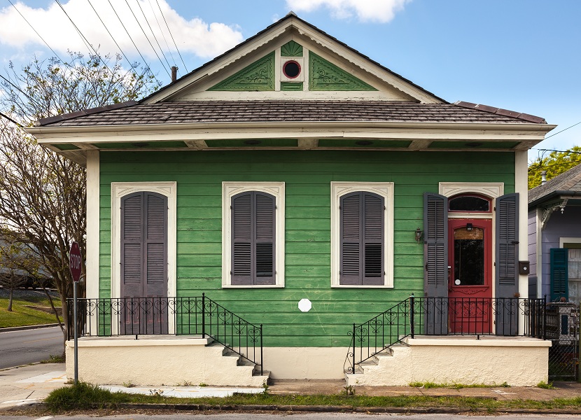 Small Colourful Wooden Duplex Home