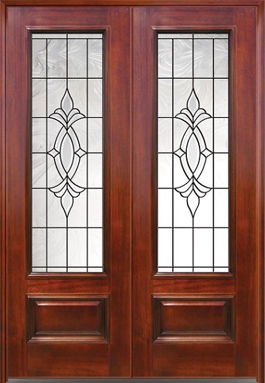 Double Door Design With Glass
