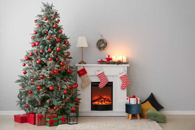 Christmas Inspired Fireplace Idea
