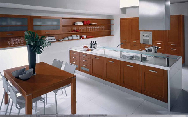 Spacious Italian Kitchen Design