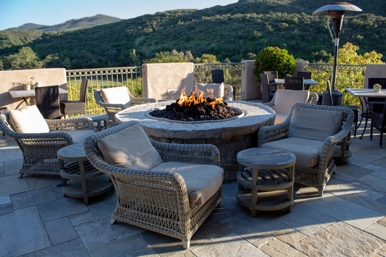 Fire Place At A Terrace