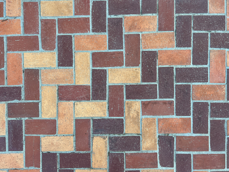 Abstract Zigzag Brick Wall
