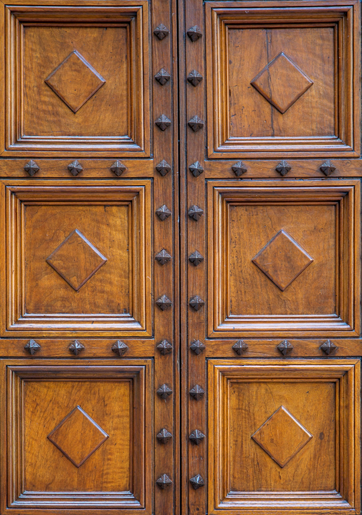Simple Wooden Double Door