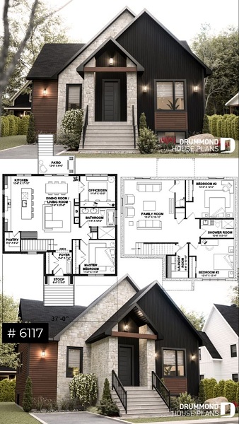 European Wooden Home Plan