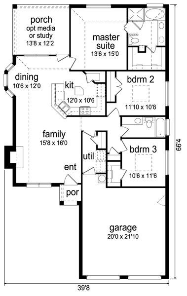 Modern 1500 Sq Ft House Design