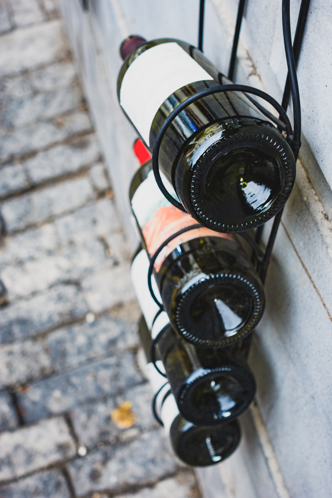 Simple Metal Wine Rack