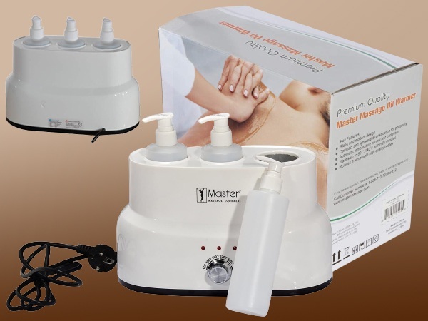 Master Massage Three Massage Oil Bottle Warmer
