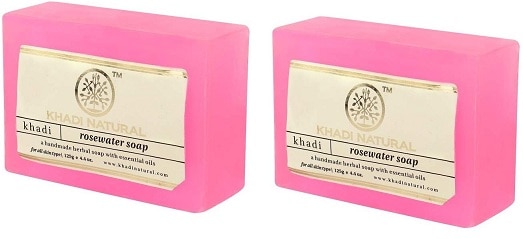 Khadi Naturals Rosewater Soap For Oily Skin