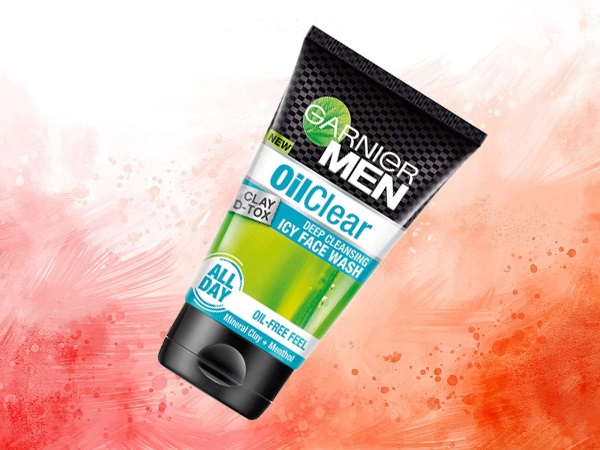 Garnier Men Oil Clear Clay D-Tox Deep Cleansing Icy Face Wash