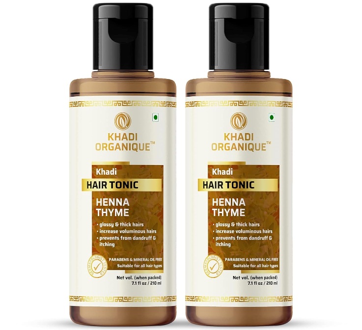 Khadi Organique Henna Thyme Hair Tonic