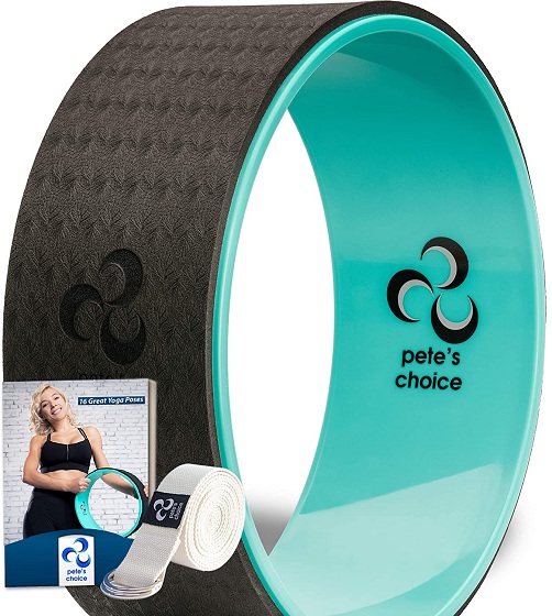 Pete's Choice Yoga Wheel with eBook & Yoga Strap