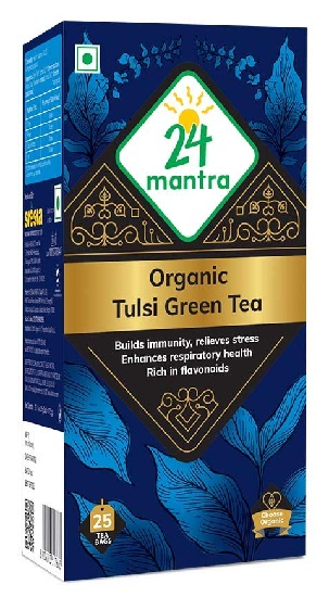24 Mantra Organic Tulsi Green Tea
