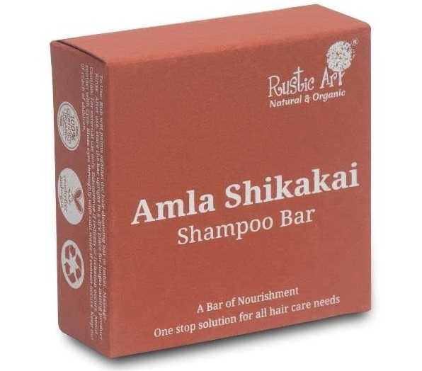 Rustic Art Amla Shikakai Organic Shampoo Bar