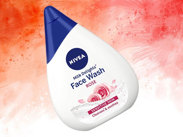 NIVEA Face Wash, Milk Delights Caring Rosewater