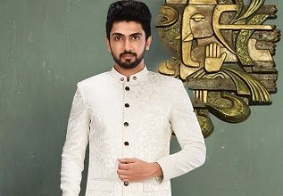 10 Trending White Sherwani Designs for Royal Look in All Occasions