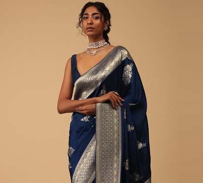 9 Stunning Designs of Indigo Sarees for Elegant Look