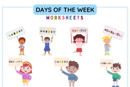 9 Worksheets for Kids to Learn the Days of the Week