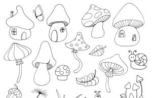 Mushroom Coloring Pages: 15 Fun Fungal Adventures