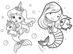 15 Creative Mermaid Coloring Pages for Fantasy Lovers