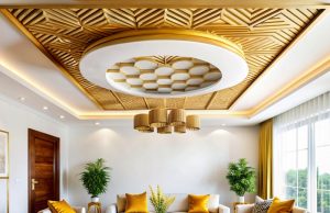 15 Luxurious Ceiling Designs for Modern Living Rooms